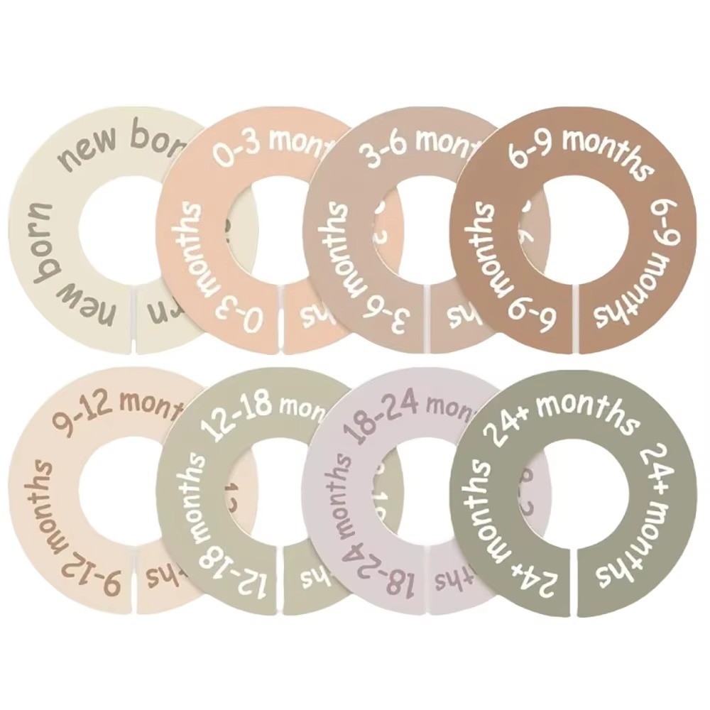 Baby Clothing Hanger Dividers - Набор из 68/9 шт. пластиковых разделителей