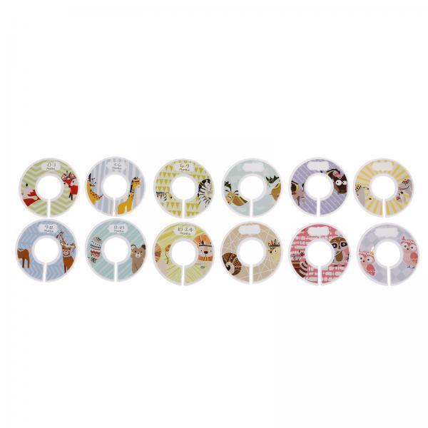 Baby Clothing Hanger Dividers - Пустые круглые разделители размеров одежды для