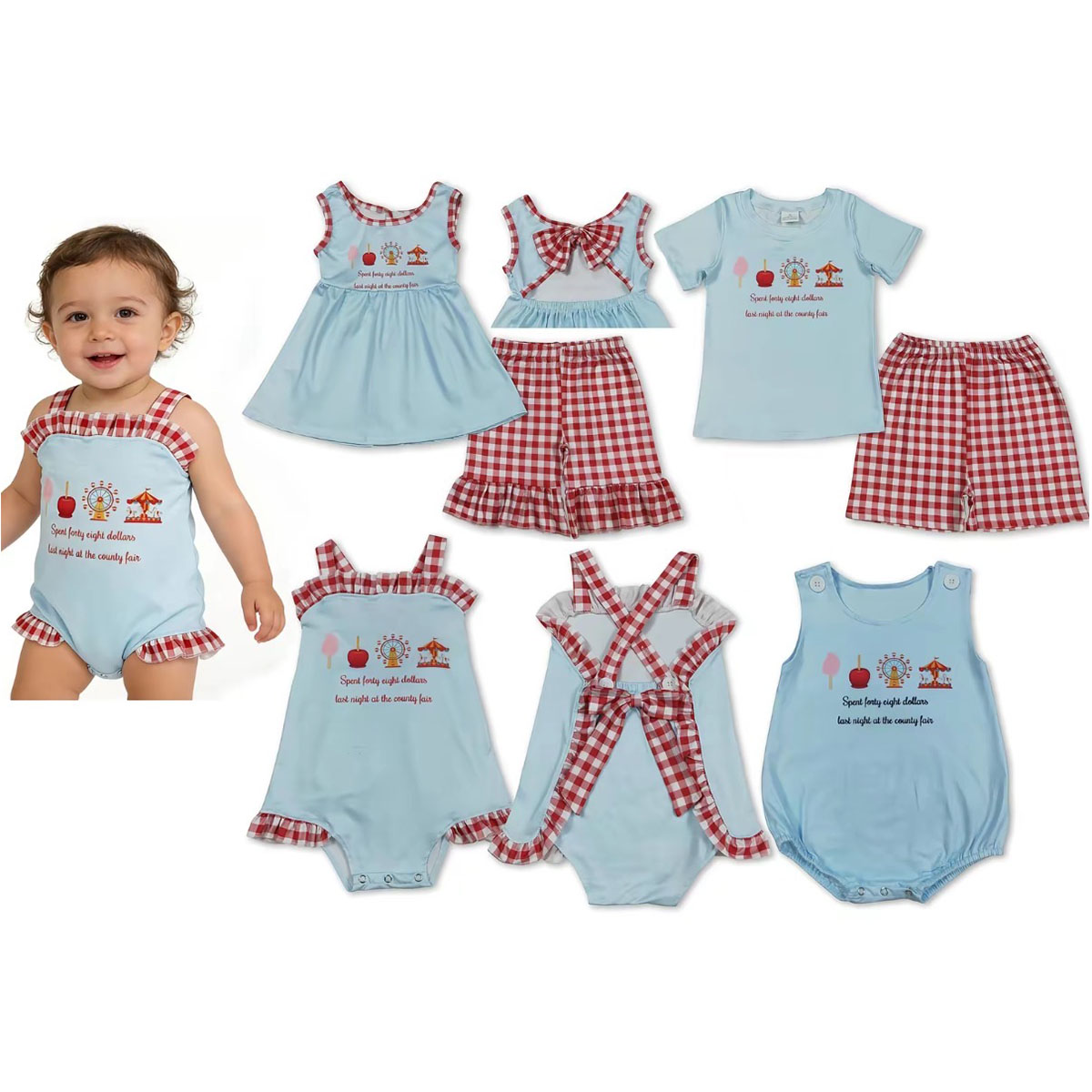 Baby Clothing Deals - Оптовый летний комплект детской одежды: топы