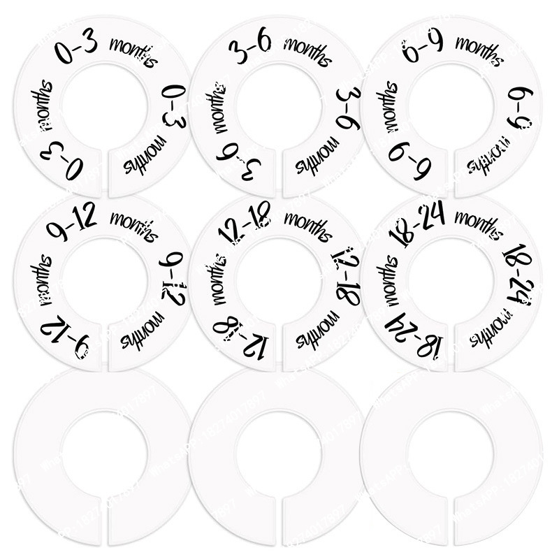 Baby Clothing Hanger Dividers - 100 шт. разноразмерных пластиковых разделителей для