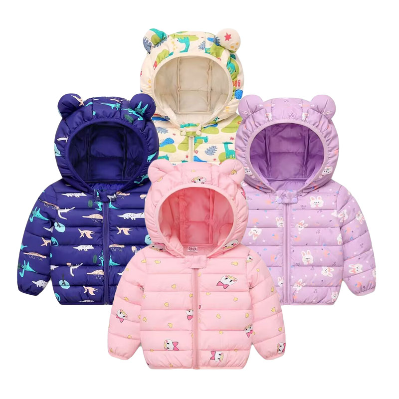 Baby Clothing Zip - Детское хлопковое пальто, пуховик с героями