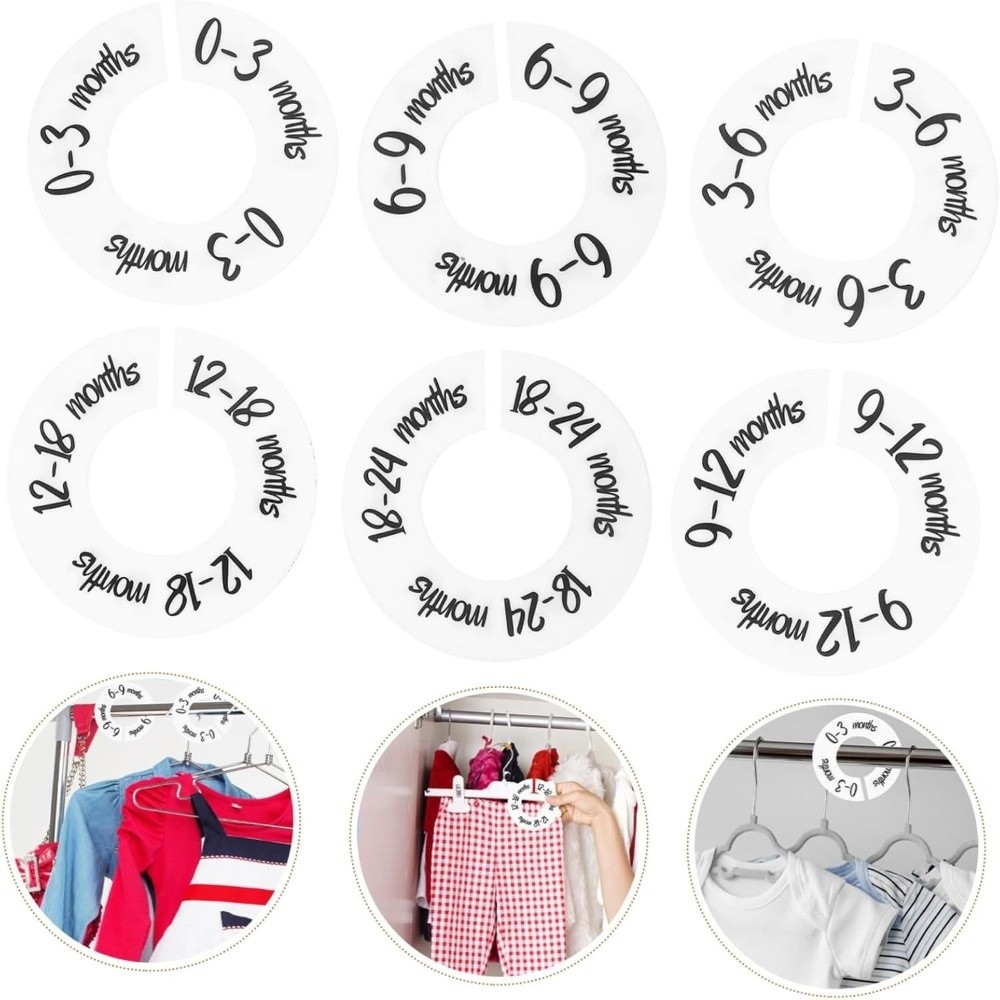 Набор из 68/9 шт. пластиковых  – обзор и цена Baby Clothing Hanger Dividers