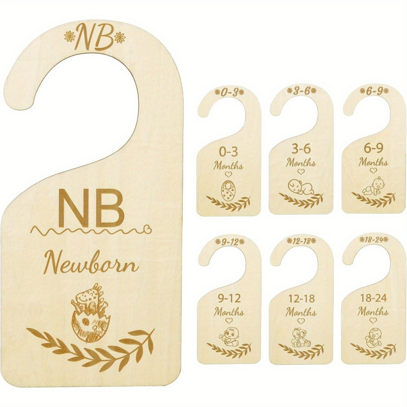 Набор из 7 деревянных разделит – обзор и цена Baby Clothing Hanger Dividers
