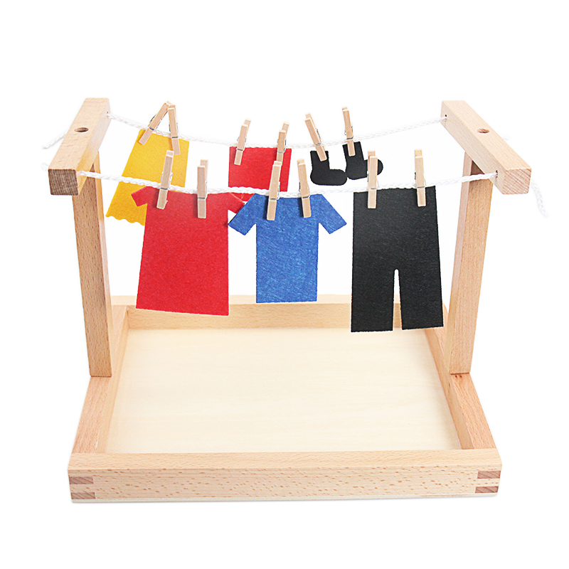 Детские деревянные Монтессори  – обзор и цена Baby Clothing Kit